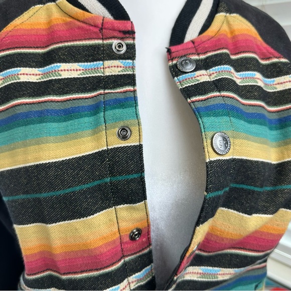 STS Ranchwear Serape Varsity Striped Multicolor Women's Jacket size XS Western - Picture 6 of 11